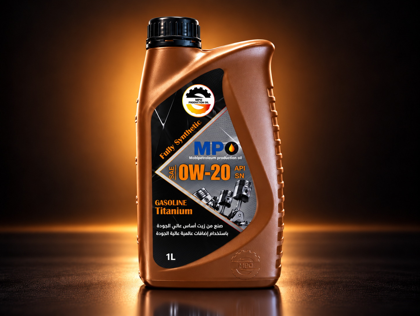 زيت محركات بنزين MPO تيتانيوم 0W-20 SN – تخليقي بالكامل – (12 عبوة×1 لتر)